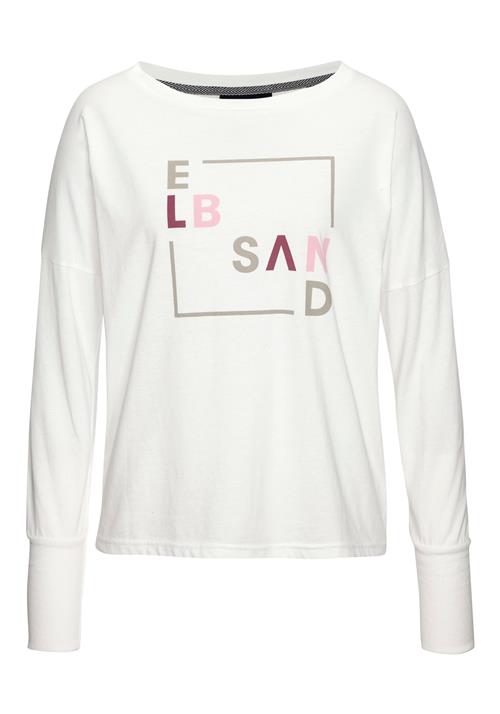 Elbsand Shirts  beige / mørkerød / hvid