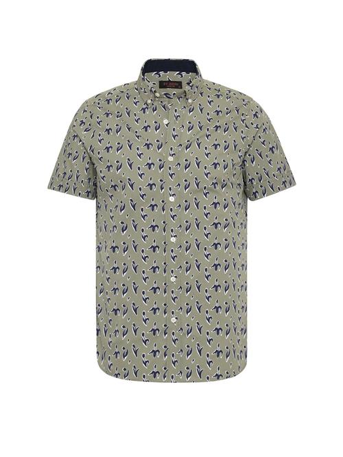 By Diess Collection Skjorte  marin / pastelgrøn / hvid