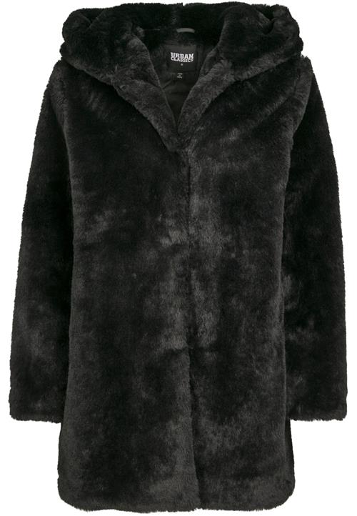 Urban Classics Overgangsfrakke ' Ladies Hooded Teddy Coat '  sort