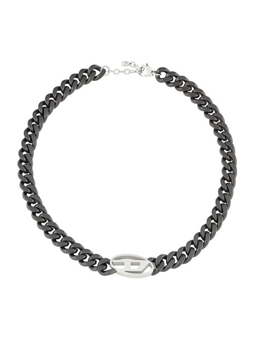 DIESEL Kæde  sort / sølv