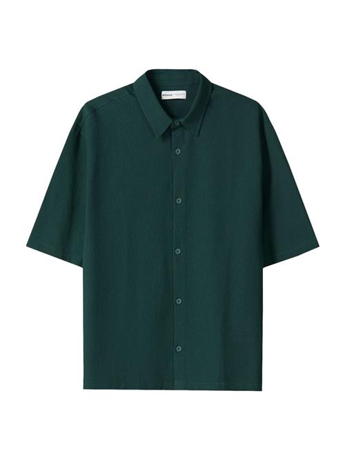 Bershka Skjorte  mørkegrøn