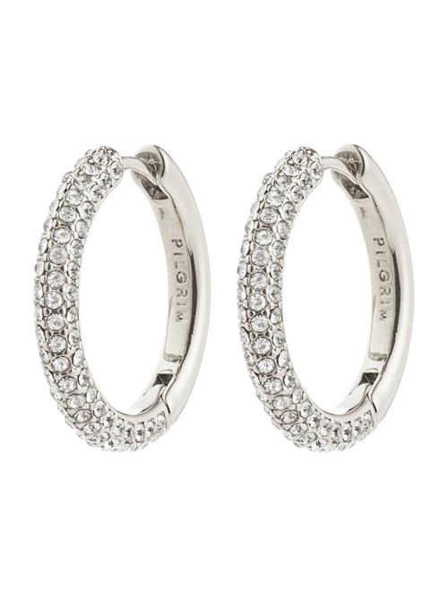 Pilgrim Øreringe 'Tatum'  sølv / transparent