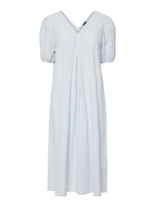 PIECES Kjole 'PCAlma'  lyseblå / hvid