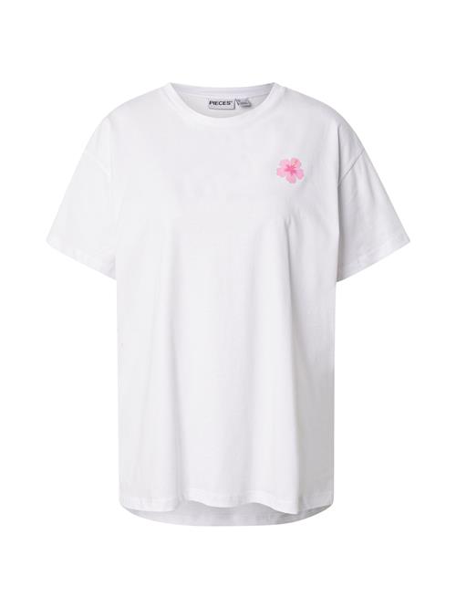 PIECES Oversized bluse 'PCALIFI FASTTRACK'  lyseblå / fersken / lyserød / hvid