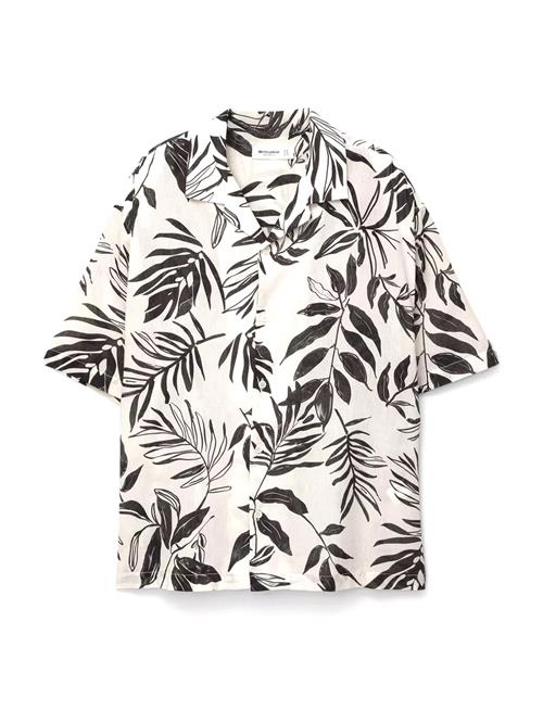 Pull&Bear Skjorte  sort / hvid