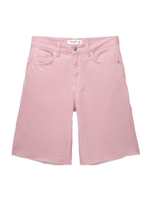 Pull&Bear Jeans  rød / hvid