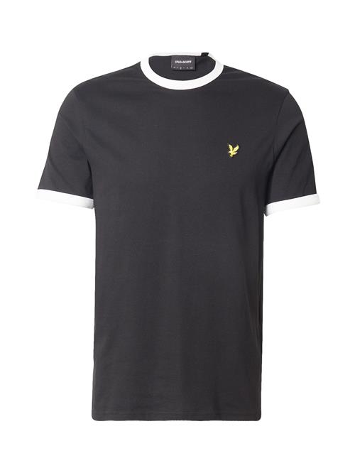 Lyle & Scott Bluser & t-shirts 'Ringer'  sort / hvid