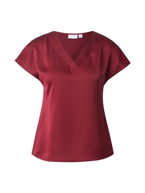 VILA Bluse 'VIElette'  vinrød