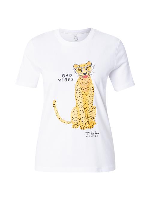 ONLY Shirts 'ONLBARIA'  gul / sort / hvid