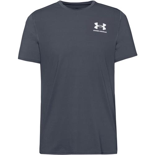 UNDER ARMOUR Funktionsskjorte 'Heatgear Fitted'  mørkegrå / hvid