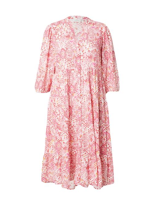 ONLY Carmakoma Kjole 'CARMILANA'  mandarin / lys pink / mørkerød / hvid