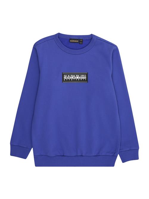 NAPAPIJRI Sweatshirt 'K B-CHAMOIS'  royalblå / sort / hvid