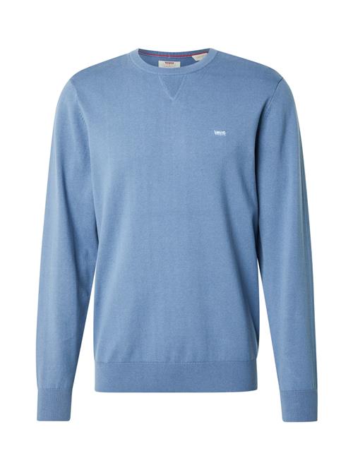 LEVI'S ® Pullover 'Lightweight Housemark Sweater'  blå / hvid