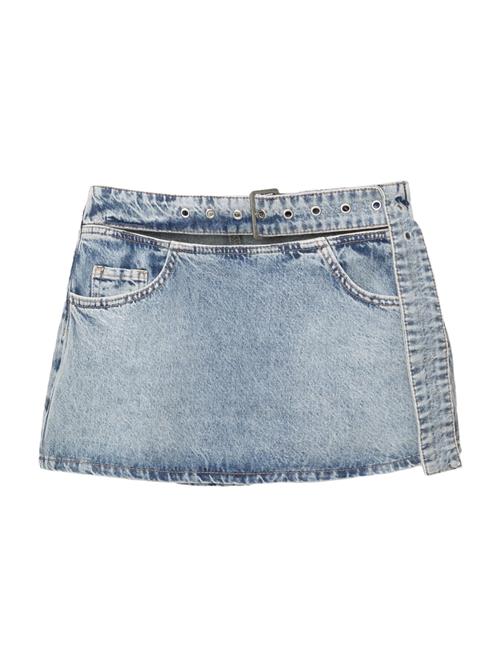 Pull&Bear Nederdel  lyseblå