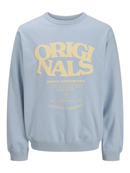 Jack & Jones Junior Sweatshirt  lyseblå / pastelgul