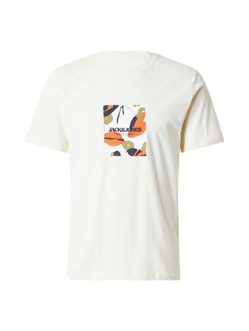 JACK & JONES Bluser & t-shirts  oliven / orange / sort / uldhvid