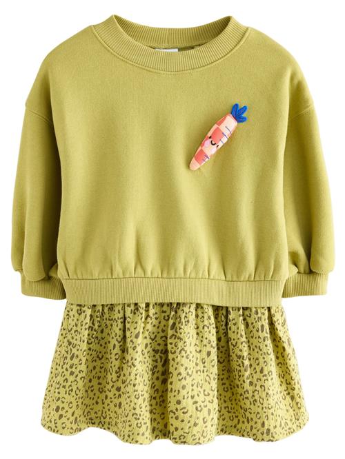 Next Kjole  grøn / orange / rød / sort