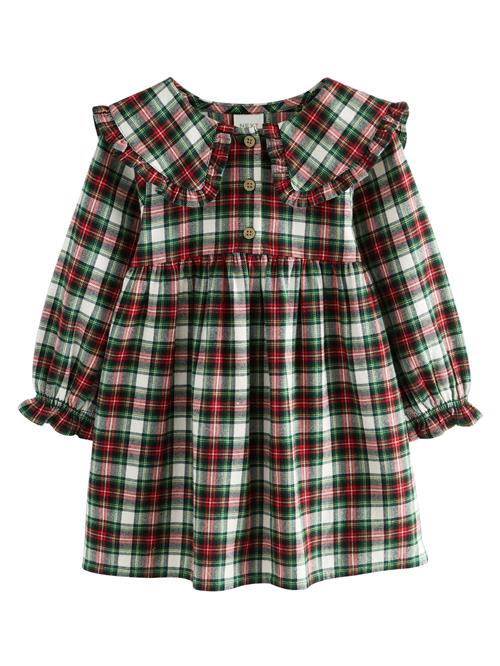 Next Kjole  grøn / rød / sort / hvid