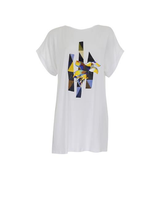 SUNFLAIR Kjole  blå / gul / sort / hvid