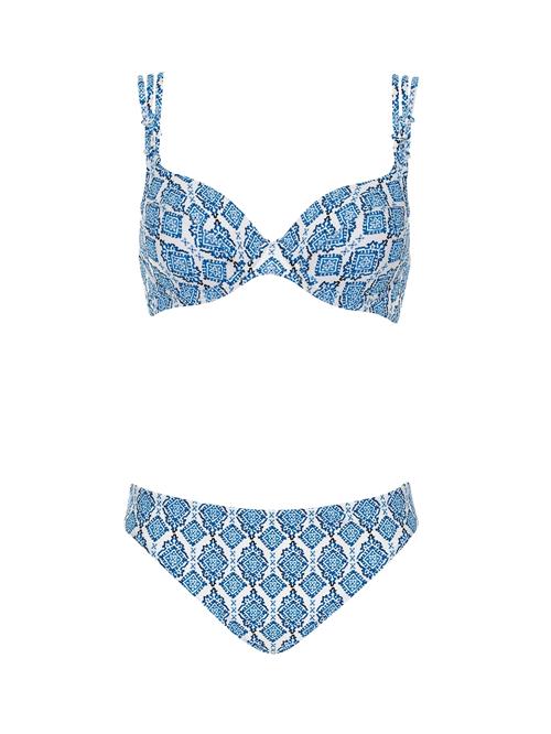 SUNFLAIR Bikini  blå / sort / hvid