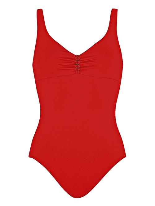 SUNFLAIR Badedragt  mørkerød