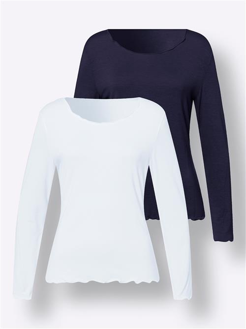 heine Shirts  ecru / marin