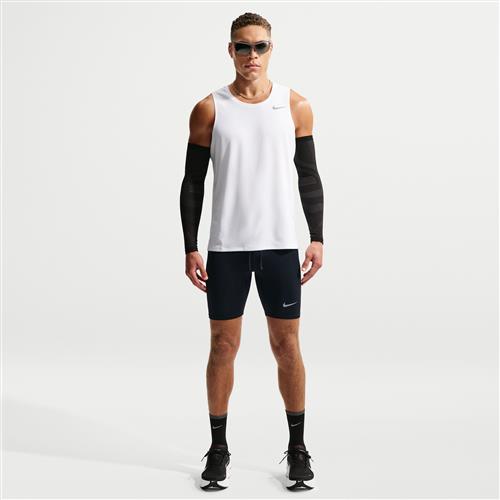 Nike Fast-Dri-FIT-løbetights i 1/2 længde med indershorts til mænd - sort