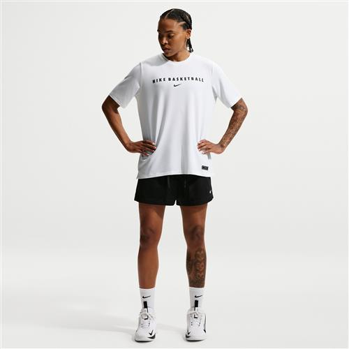 Nike Essential Dri-FIT-basketballshorts i mesh til kvinder - sort