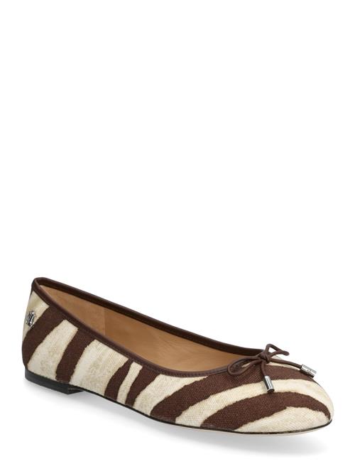 Lauren Ralph Lauren | Jayna Zebra-Print Canvas Flat | 41
