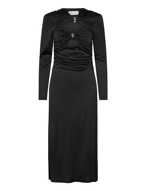 Malina | Amela Embellished Jersey Midi Dress | XS