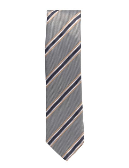 Lindbergh Black | Striped Tie 7 Cm | ONE SIZE