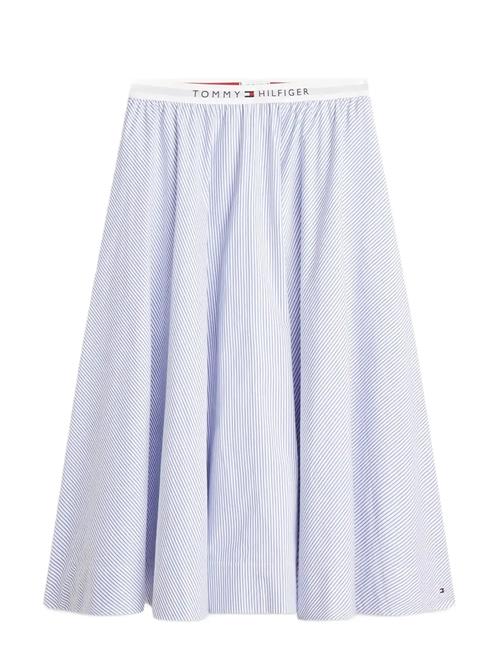Tommy Hilfiger | Poplin Branded Midi Skirt | L