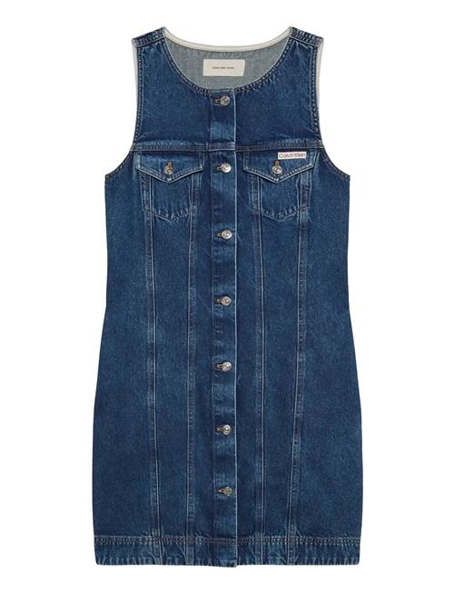 Calvin Klein Jeans | Whs Slvls Mini Trucker Dress Mad | M