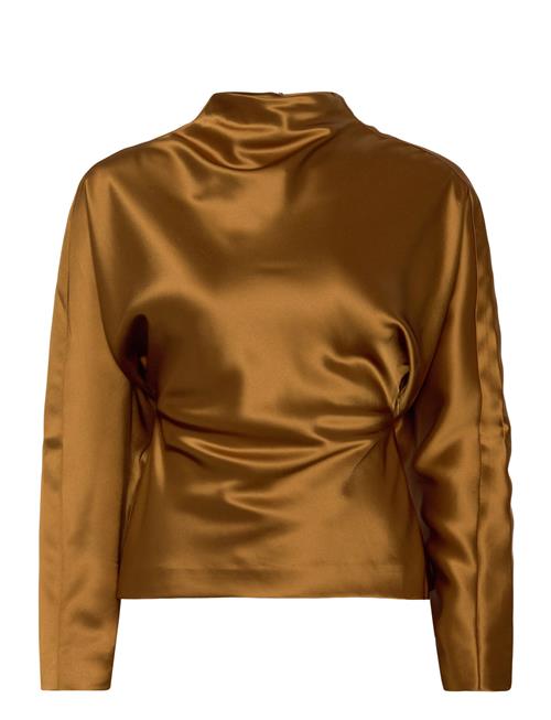 Malina | Zora Barrel Sleeve Satin Blouse | 36
