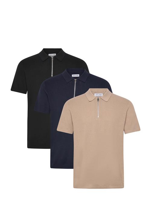 Jack & Jones | Jjmax Knit Zip Polo Ss 3Pk Mp | M