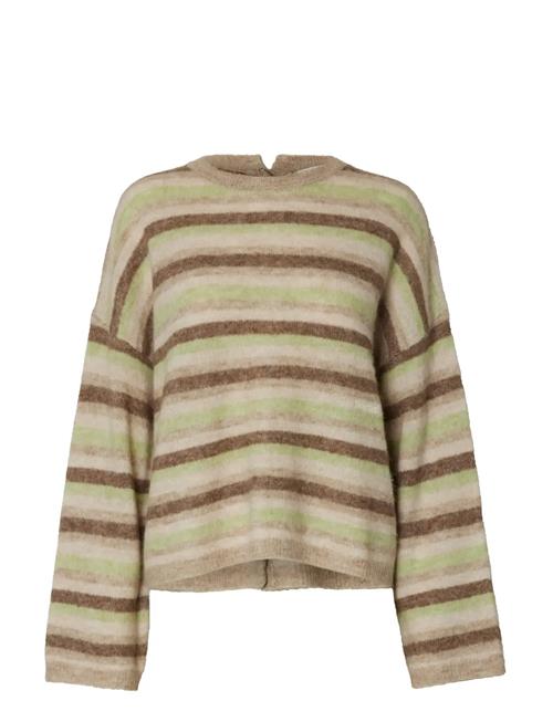 Selected | Slflulu Ls Knit Button O-Neck | L