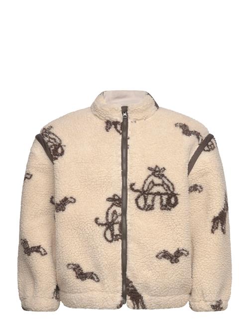 Copenhagen Colors | Printed Teddy Jacket W. Removable Sleeves | 104