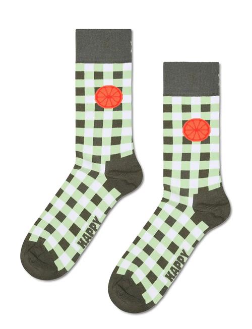 Happy Socks | Gingham Orange Sock | 36-40