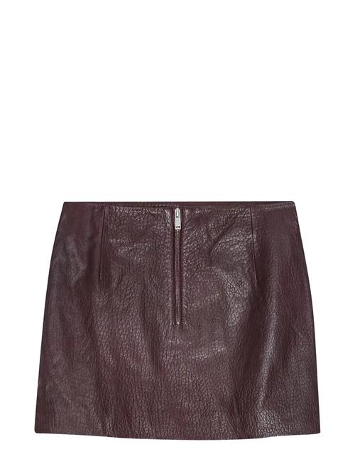 REMAIN Birger Christensen | Mini Leather Skirt | 36