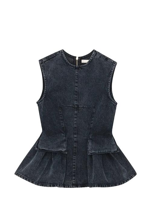 REMAIN Birger Christensen | Peplum Denim Top | 40