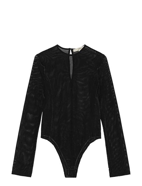 REMAIN Birger Christensen | Velvet Mesh Bodysuit | 36