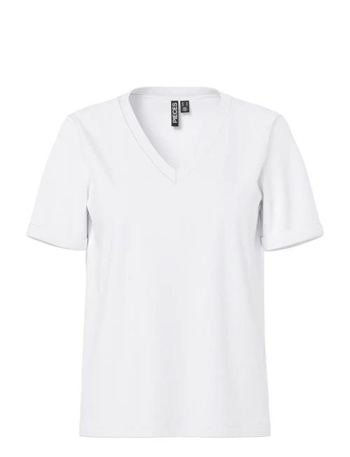 Pieces | Pcria Ss V-Neck Solid Tee Jrs Noos Bc | M