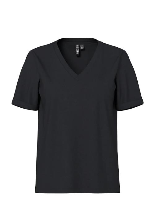 Pieces | Pcria Ss V-Neck Solid Tee Jrs Noos Bc | L