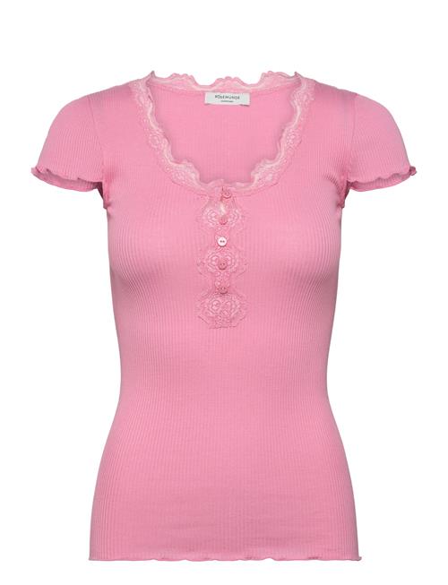 Rosemunde | Rwbeatha Silk Capsleeve Button T-Sh | L