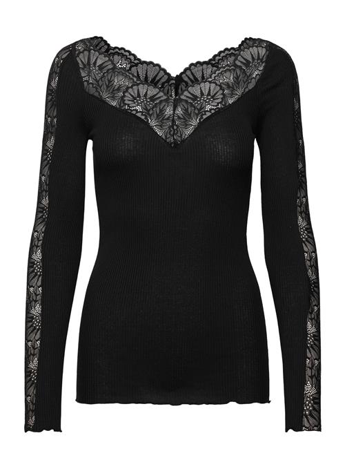 Rosemunde | Rwbeatha Silk Ls Lace T-Shirt | L