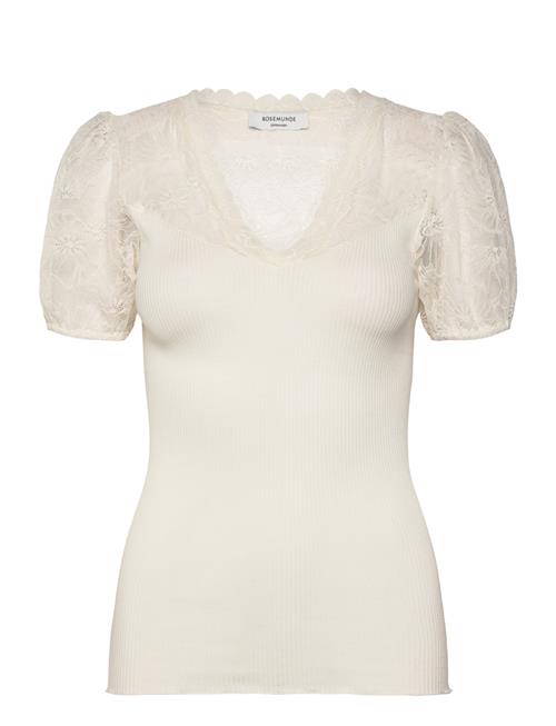 Rosemunde | Rwbeatha Silk Ss Full Lace V- Neck | M