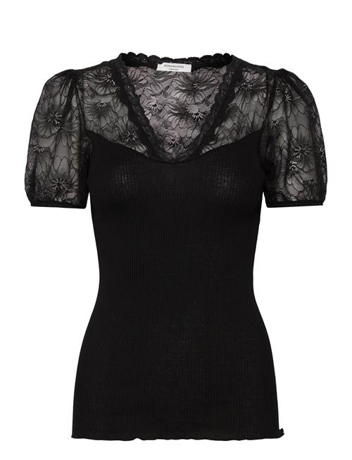 Rosemunde | Rwbeatha Silk Ss Full Lace V- Neck | L