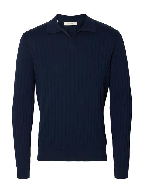 Selected | Slhtorino Ls Knit Open Stitch Polo | S