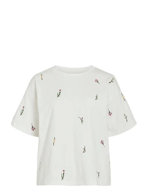 Vila | Vimonie Floral Emb S/S O-Neck/R | XS