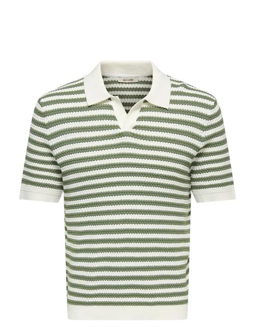 ONLY & SONS | Onsserge Reg Ss Split Neck Knit | M